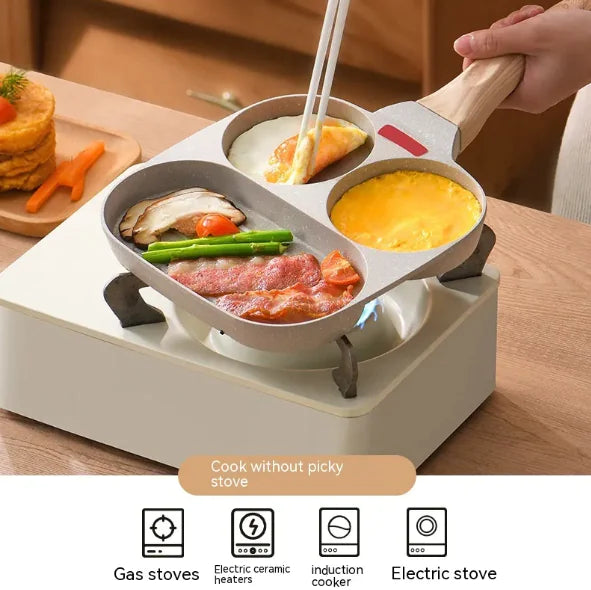 3 in 1 non stick omelet pan